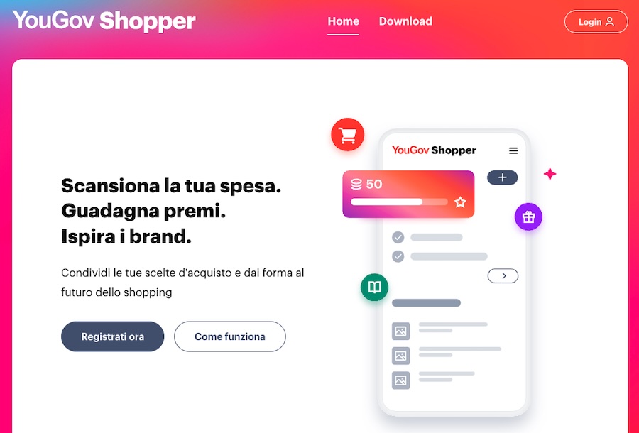 yougov shopper scansione scontrini della spesa