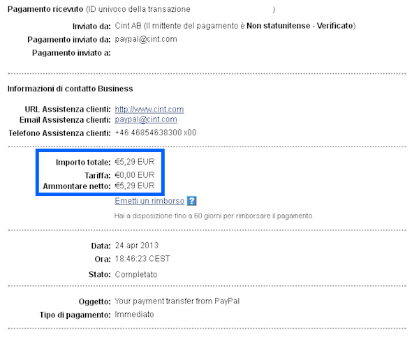 pagamento denaro paypal panel opinea recensione